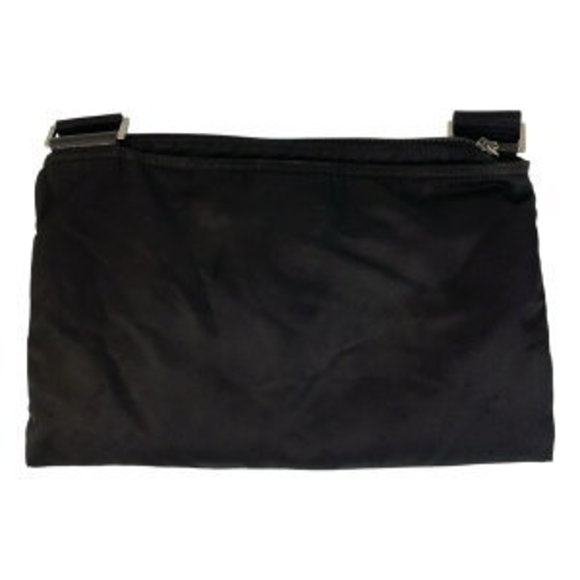 Prada Tessuto triangular Shoulder bag nylon black messenger Bag - Picture 1 of 9
